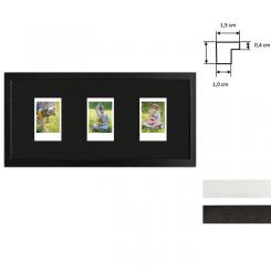Artvera-Bilderrahmen Marco de plástico con documento & paspartú para DIN A4  29,7x42 cm (A3) für A4-Urkunden - oro - Cristal antirreflectante